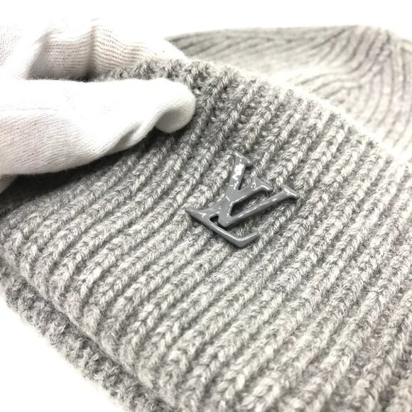 LOUIS VUITTON MP3248 Bonnet LV Ahead 1.1 hat Knit hat knit gray - Picture 5 of 7